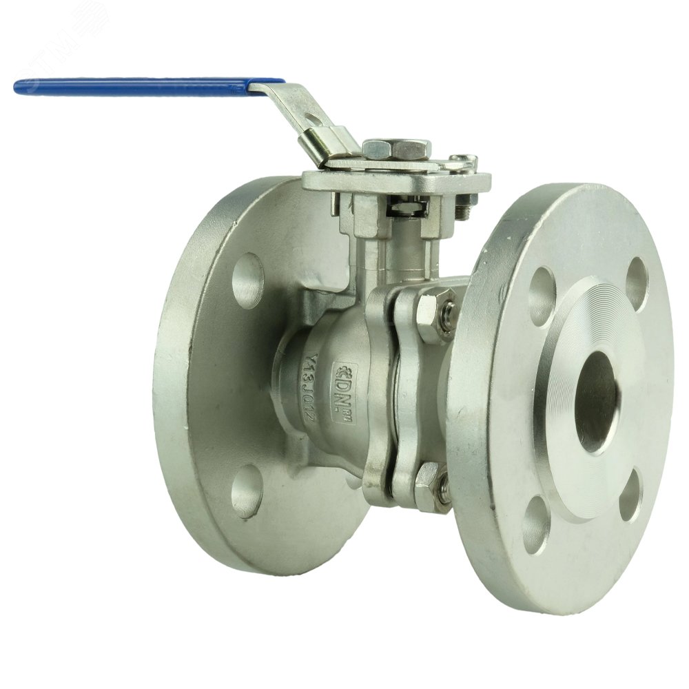 Изображение товара Кран шаровой полнопроходной Ду32 Ру40 из нержавеющей стали 316 фланцевый