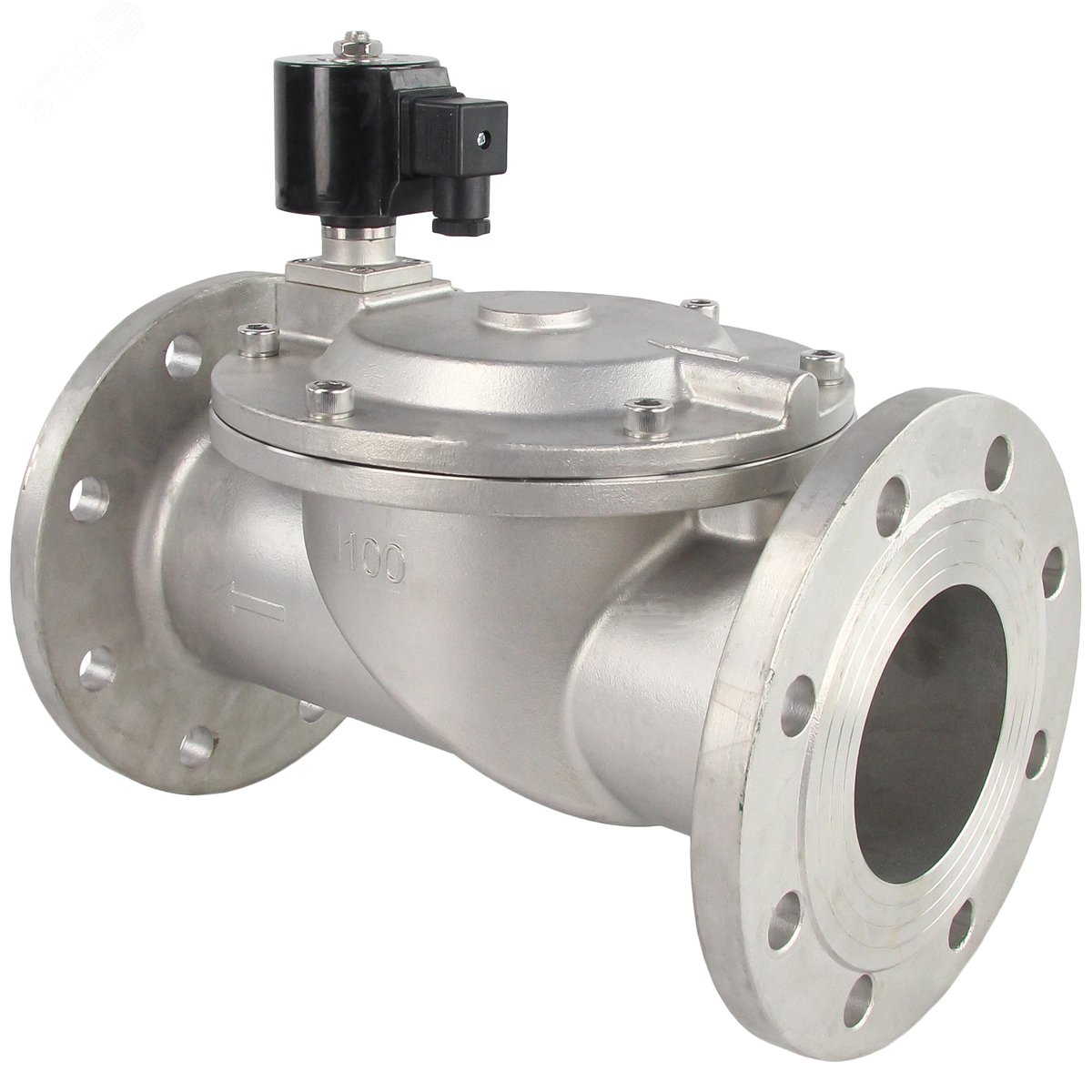 Изображение товара Электромагнитный двухходовой клапан VSF-601N-PU-NC Ду100 Ру10 из нержавеющей стали 304