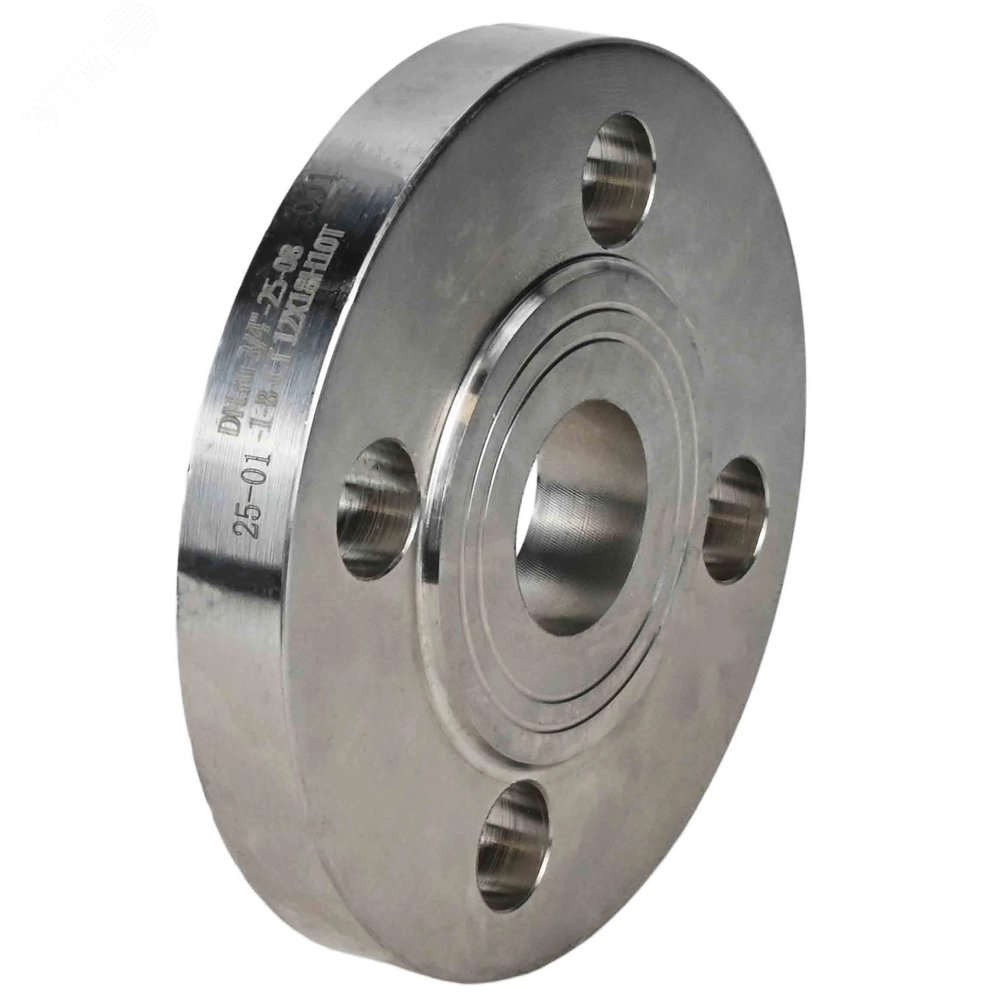 Изображение товара Фланец плоский из нержавеющей стали Ду15 Ру16 исполнение B