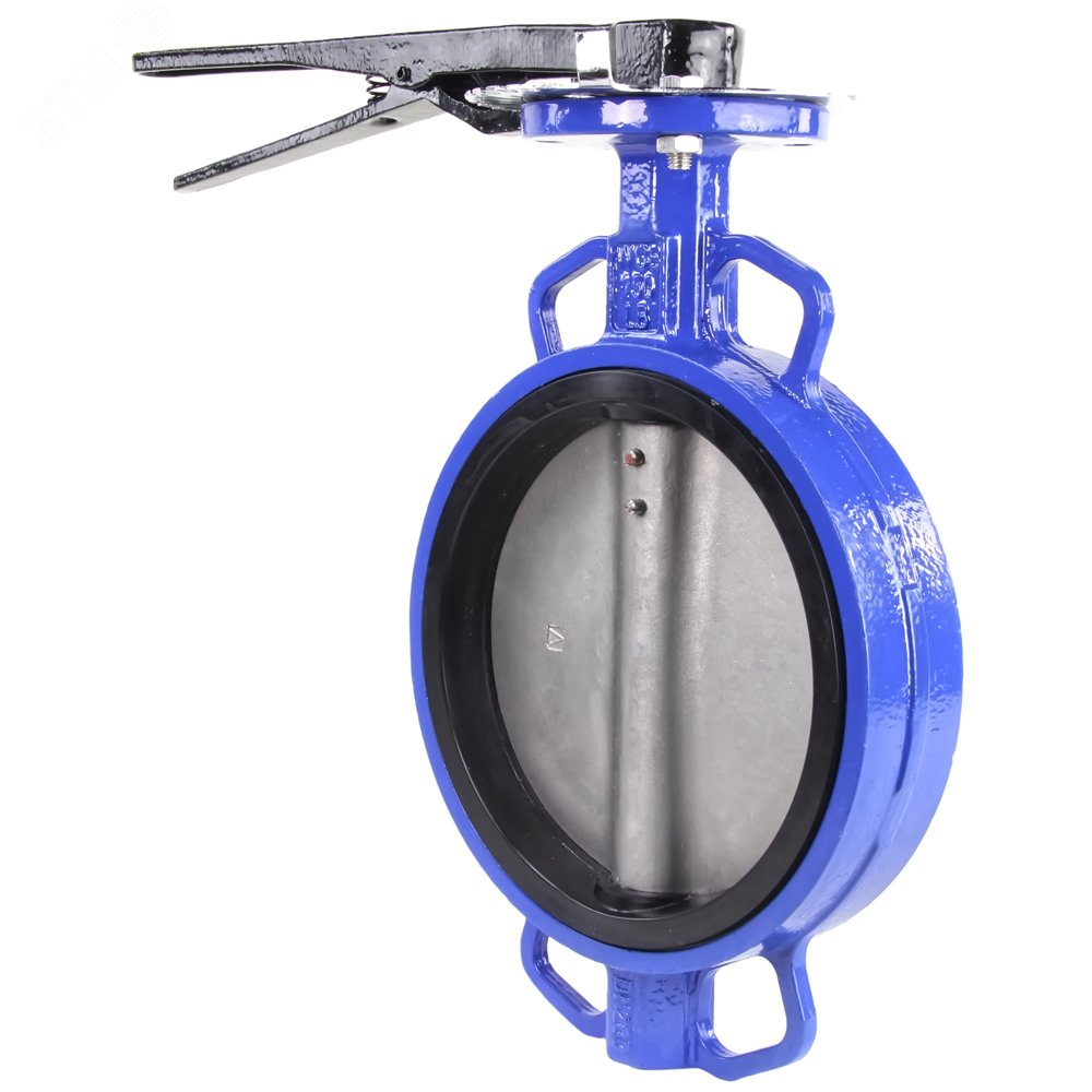 Изображение товара Затвор дисковый поворотный WCB-316L-EPDM Ду200 Ру16 корпус углеродистая сталь WCB, диск нержавеющая сталь 316L, уплотнение EPDM, с рукояткой, квадрат 17х17, F10 (шт)