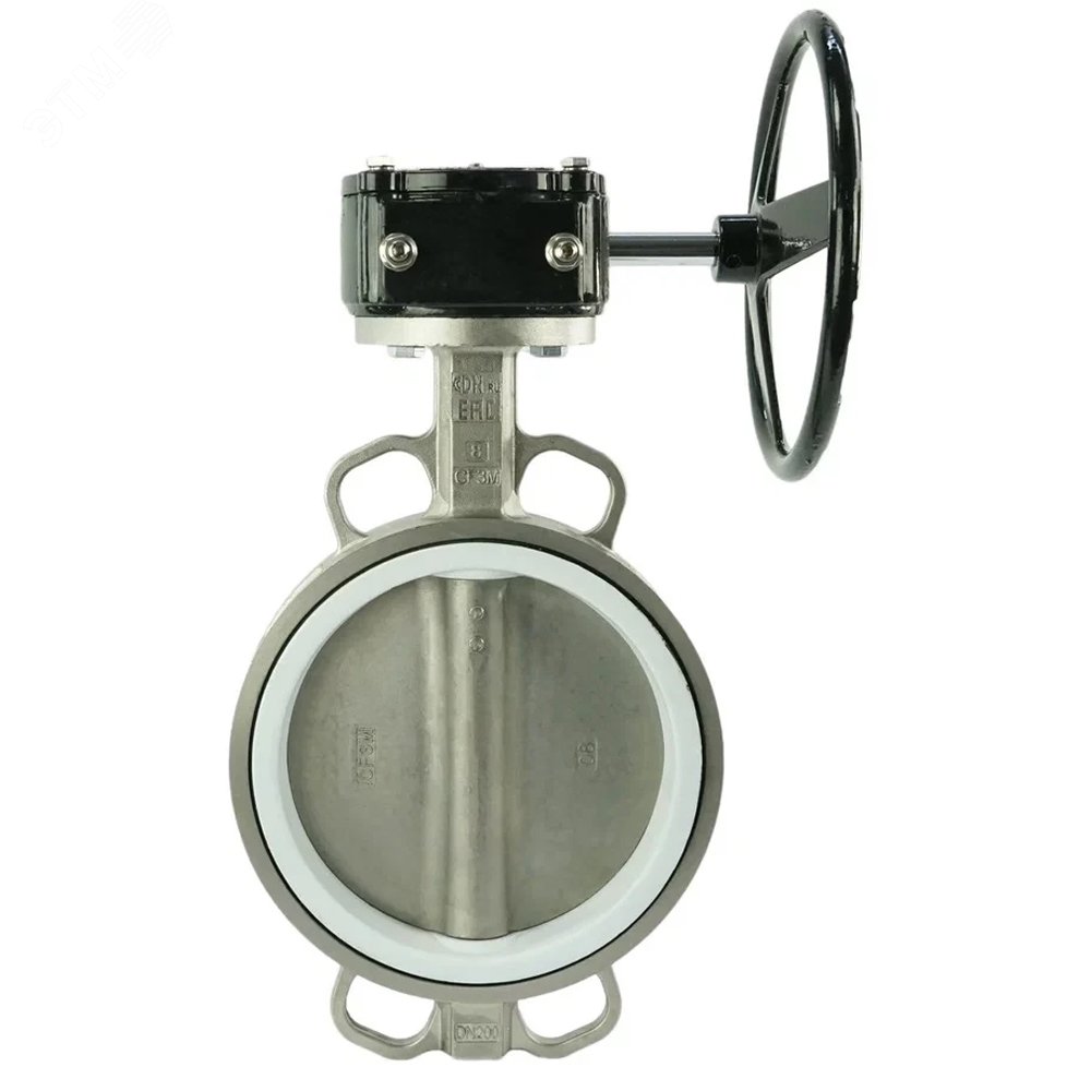 Изображение товара Затвор дисковый поворотный 316L-316L-PTFE Ду80 Ру16