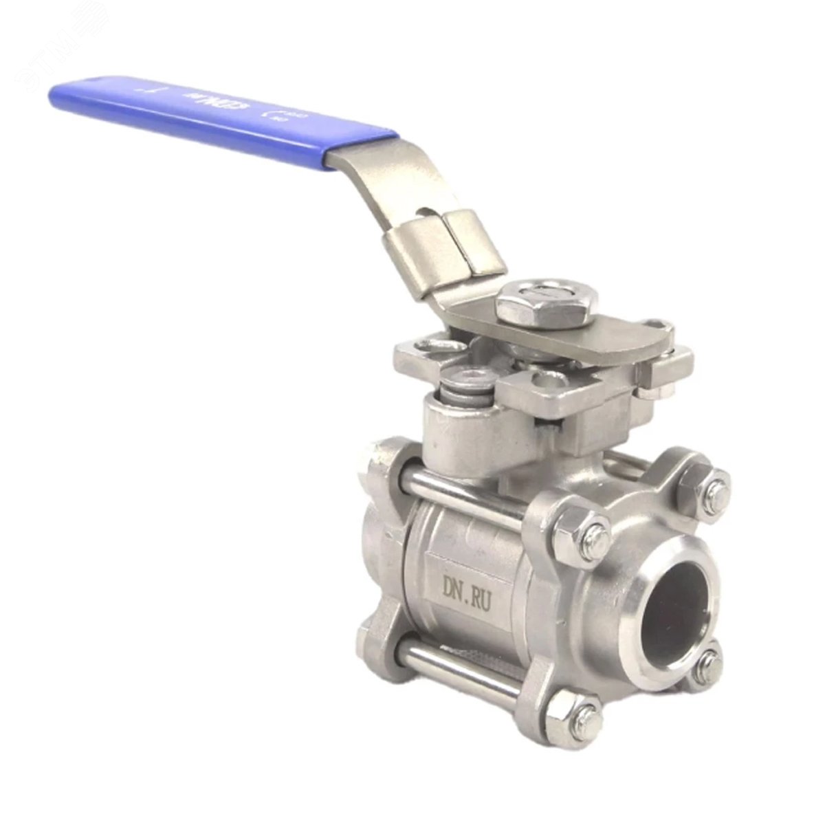 Изображение товара Кран шаровой нержавеющий Ду20 полнопроходной с PTFE и приварным соединением