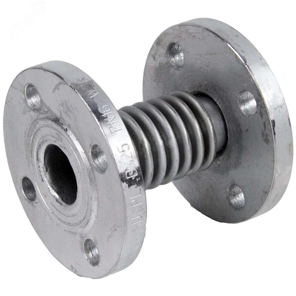 Изображение товара Компенсатор сильфонный осевой Ду50 Ру16 фланцевый из нержавейки SS316