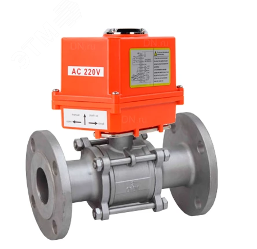 Изображение товара Кран шаровой фланцевый с электроприводом  Росса D160-09969 Ду20 Ру40