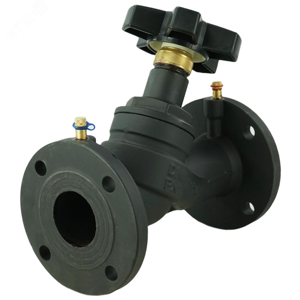 Изображение товара Клапан балансировочный чугунный Ду65 Ру16 фланцевый с ниппелями