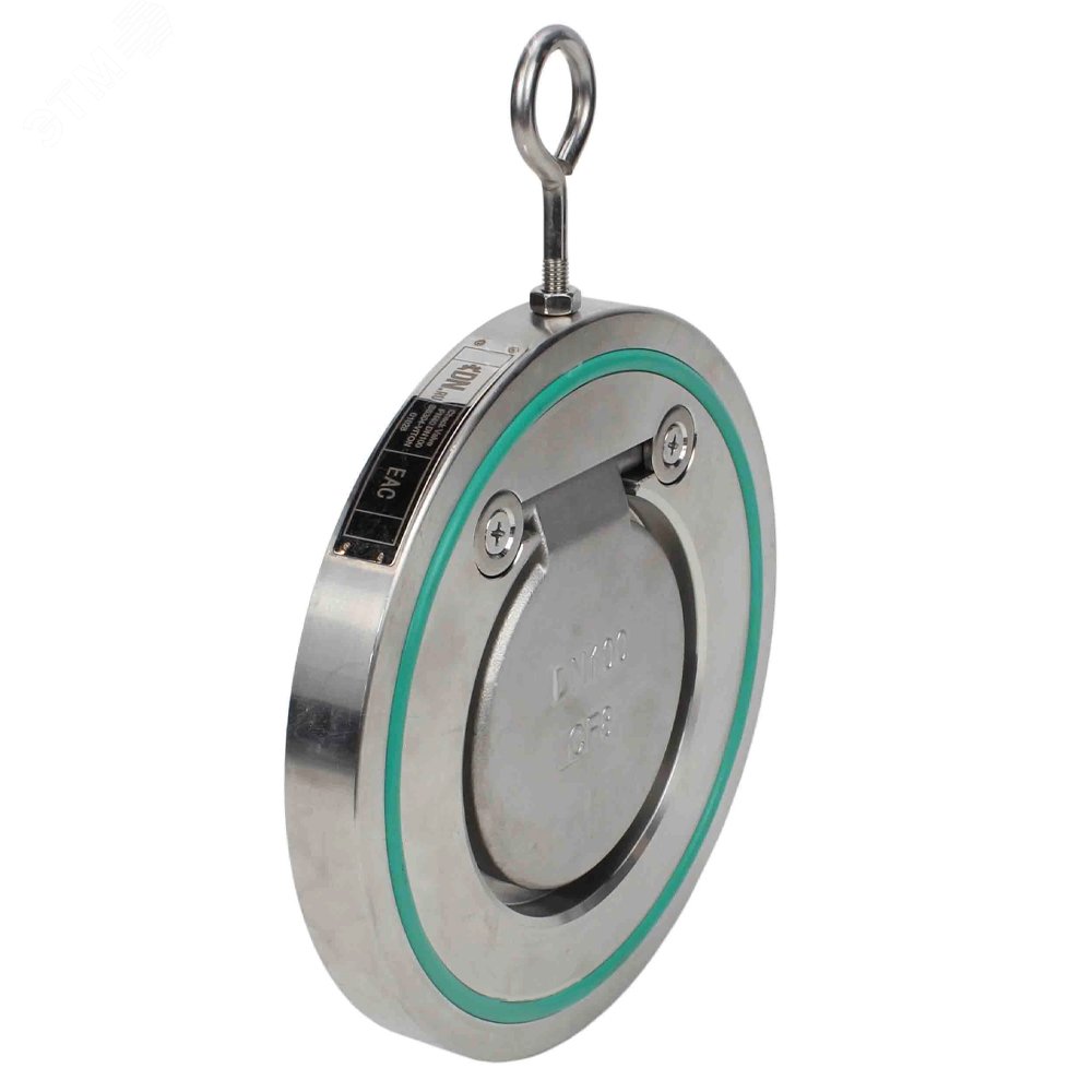 Изображение товара Клапан обратный 304-304-VIN-Fb Ду400 Ру40 межфланцевый, одностворчатый, корпус нержавеющая сталь, диск нержавеющая сталь, уплотнение Vin (шт)