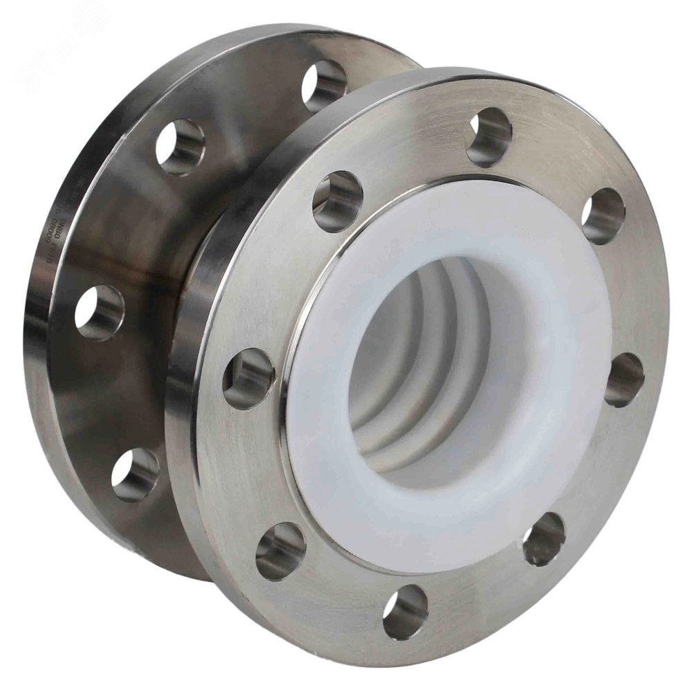 Изображение товара Компенсатор сильфонный осевой CSA-1 Ду150 Ру16 фланцевый, сильфон нержавеющая сталь SS316, уплотнение PE, футерованный, осевой ход 30мм (шт)