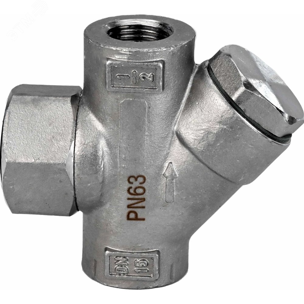 Изображение товара Конденсатоотводчик термодинамический КТДР Ду15 Ру63 нержавеющая сталь резьбовой с фильтром