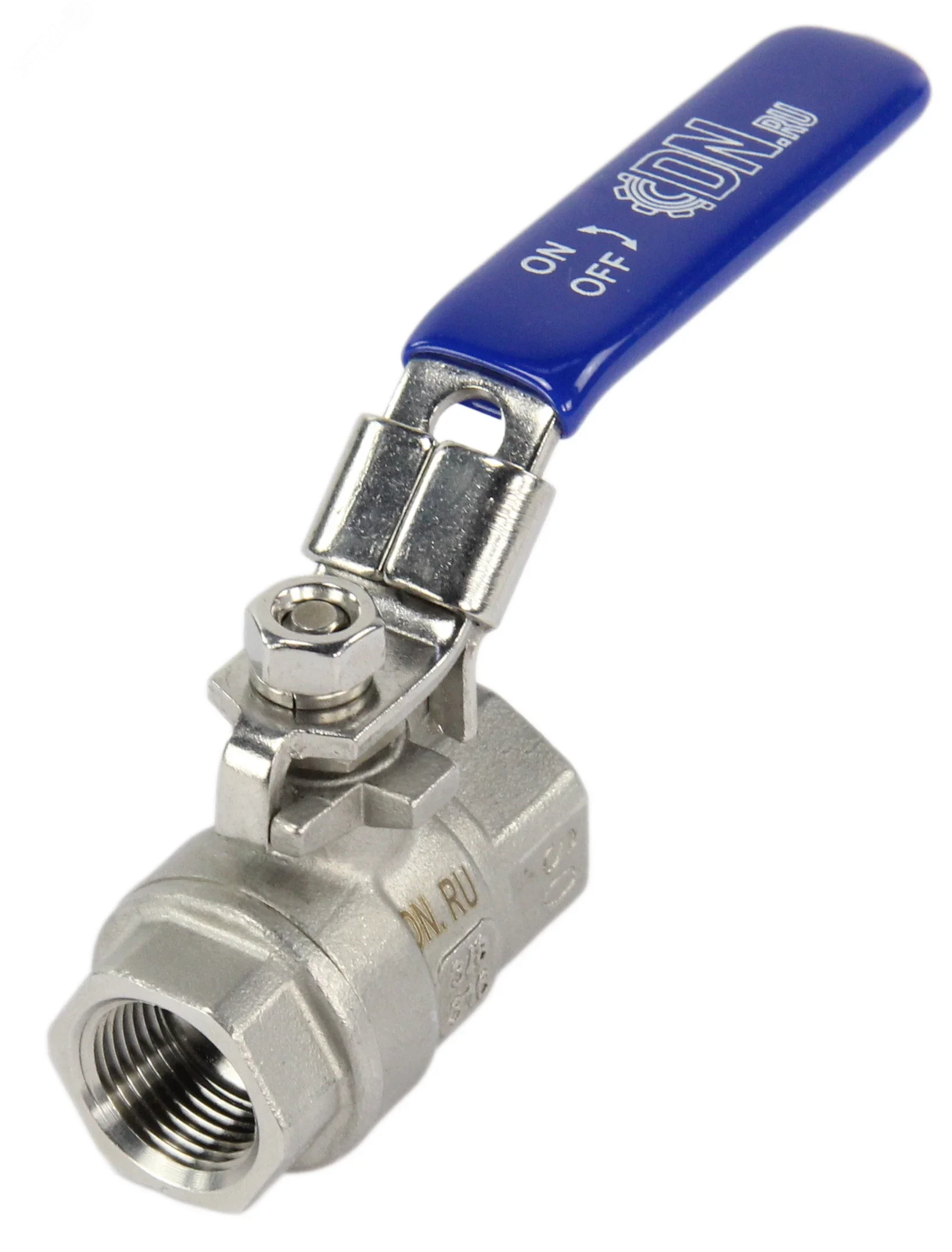 Изображение товара Кран шаровой нержавеющий 316 Ду10 Ру140 полнопроходной с рукояткой DN.ru