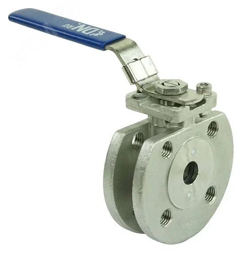 Изображение товара Кран шаровой межфланцевый Ду32 Ру16 из нержавеющей стали 316