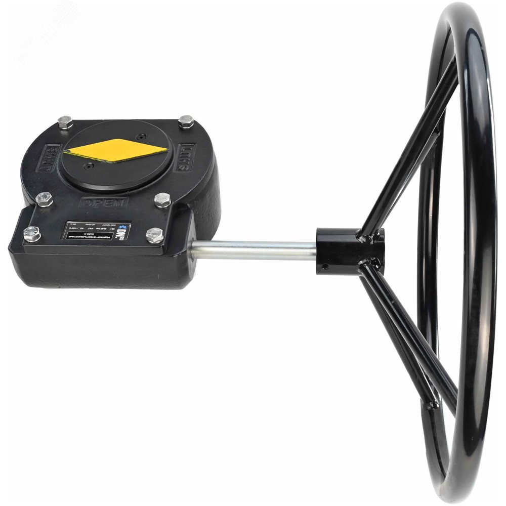 Изображение товара Редуктор четвертьоборотный HARC-10 с алюминиевым корпусом и штурвалом 600 мм