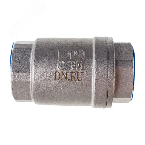 Изображение товара Клапан обратный LSCV 1'' Ду25 Ру16 резьбовой, пружинный, корпус нержавеющая сталь, диск нержавеющая сталь, уплотнение PE (шт)