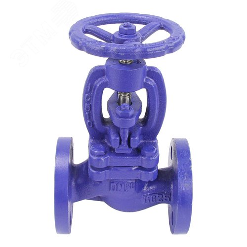 Изображение товара Клапан запорный сальниковый 215A Ду15 Ру16 чугунный, фланцевый (шт)