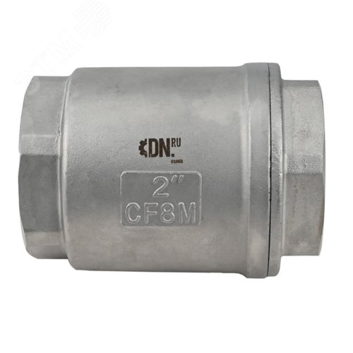 Изображение товара Клапан обратный SCV316-6340 2'' Ду50 Ру63 резьбовой, пружинный, корпус нержавеющая сталь, диск нержавеющая сталь, уплотнение PE (шт)