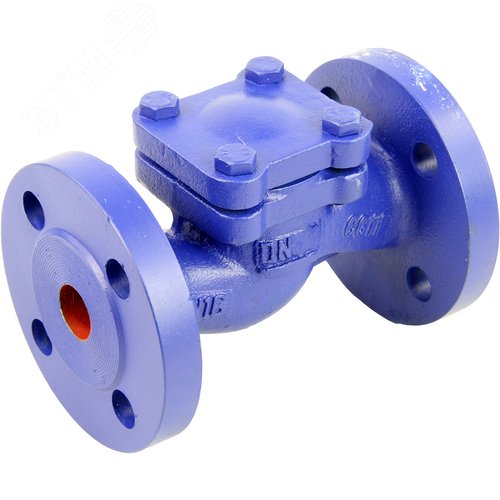 Изображение товара Клапан обратный 287A Ду25 Ру16 фланцевый, подъемный, корпус чугун, диск нержавеющая сталь, уплотнение нержавеющая сталь (шт)