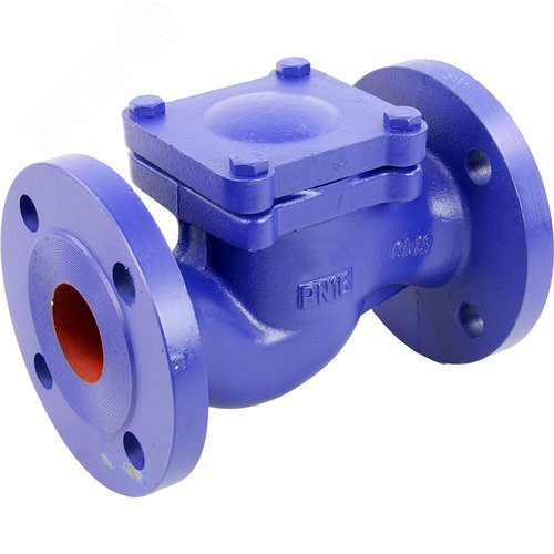 Изображение товара Клапан обратный 287A Ду200 Ру16 фланцевый, подъемный, корпус чугун, диск нержавеющая сталь, уплотнение нержавеющая сталь (шт)