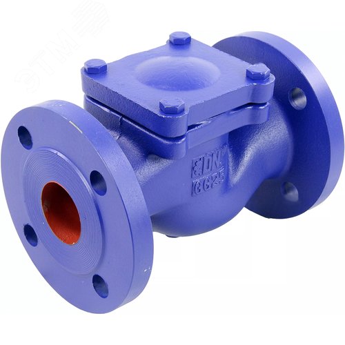 Изображение товара Клапан обратный 287A Ду125 Ру16 фланцевый, подъемный, корпус чугун, диск нержавеющая сталь, уплотнение нержавеющая сталь (шт)