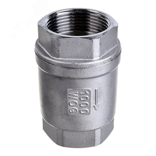 Изображение товара Клапан обратный LSCV 1'' 1/4 Ду32 Ру16 резьбовой, пружинный, корпус нержавеющая сталь, диск нержавеющая сталь, уплотнение PE (шт)