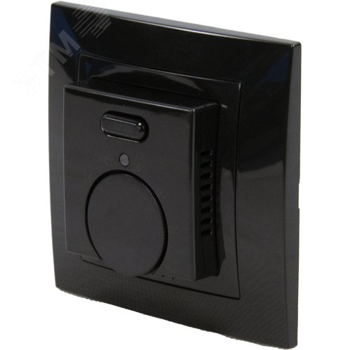 Изображение товара Терморегулятор для теплого пола Т03SM механический цвет черный (шт)