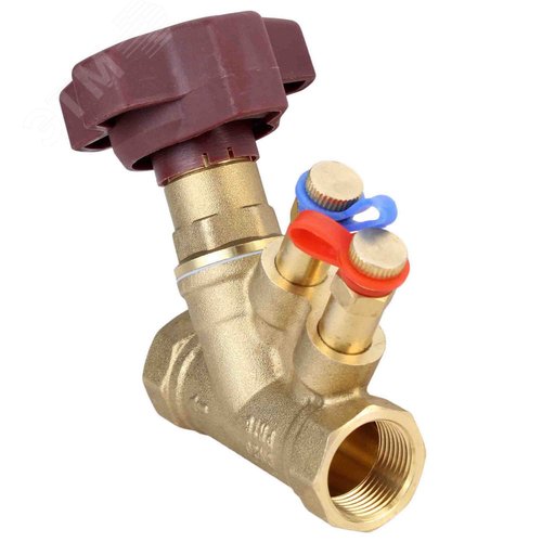 Изображение товара Клапан балансировочный латунный КБЛР-020-16-HEAVY Ду20 PN16 L 84мм резьбовой (шт)