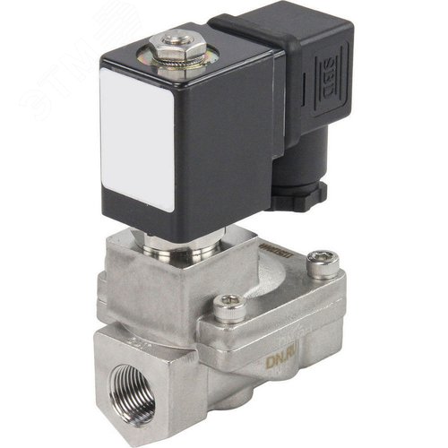 Изображение товара Клапан электромагнитный соленоидный двухходовой VS2W-401E-PU-NC Ду10 Ру10 корпус сталь, пилотного действия, присоединение внутренняя резьба 3/8, нормально-закрытый (НЗ), уплотнение EPDM, катушка 220В (шт)