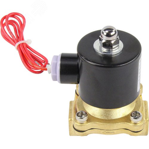 Изображение товара Клапан электромагнитный соленоидный двухходовой VS2W-100V-NC Ду50 Ру10 проходное сечение 50, корпус латунь, прямого действия, присоединение внутренняя резьба 2, нормально-закрытый (НЗ), уплотнение VITON, катушка 220В (шт)