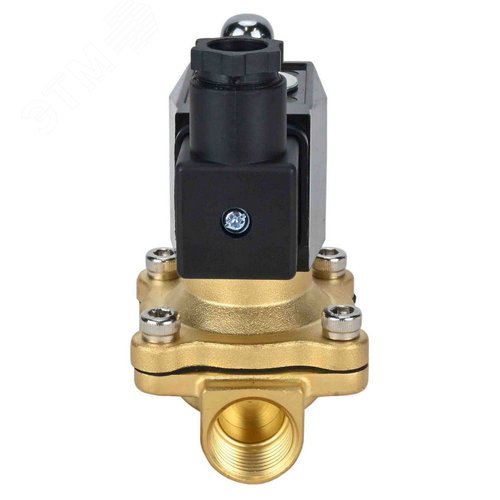 Изображение товара Клапан электромагнитный соленоидный двухходовой VS2W-300N-NO Ду40 Ру10 проходное сечение 40, корпус латунь, прямого действия, присоединение внутренняя резьба 1-1/2, нормально-открытый (НО), уплотнение NBR, катушка 220В (шт)