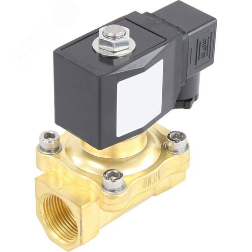 Изображение товара Клапан электромагнитный соленоидный двухходовой VS2W-200E-NC Ду20 Ру10 корпус латунь, прямого действия, присоединение внутренняя резьба 3/4, нормально-закрытый (НЗ), уплотнение EPDM, катушка 220В (шт)
