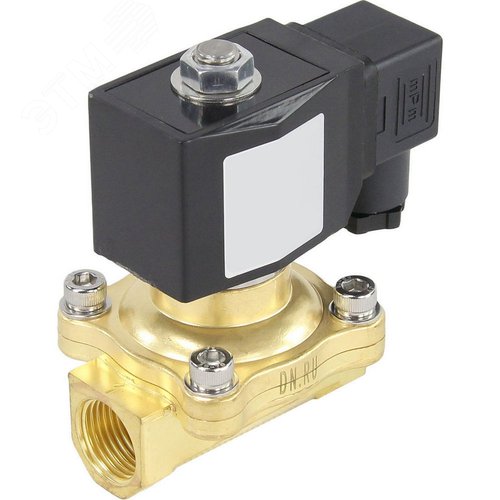 Изображение товара Клапан электромагнитный соленоидный двухходовой VS2W-200N-NC Ду25 Ру10 корпус латунь, прямого действия, присоединение внутренняя резьба 1, нормально-закрытый (НЗ), уплотнение NBR, катушка 220В (шт)