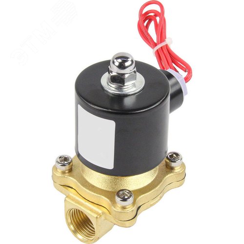 Изображение товара Соленоидный клапан VS2W-100E-NC Ду8 давление 10 бар проход 2.5, латунный, EPDM, катушка 220В (шт)