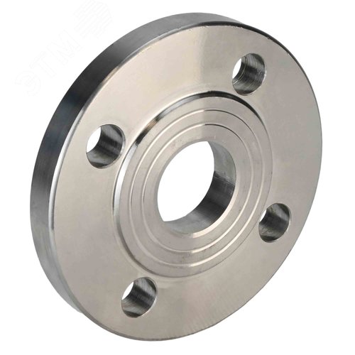 Изображение товара Фланец плоский ФПП Ду15 Ру16 корпус нержавеющая сталь 12Х18Н10Т, тип 01, ряд 1, исполнение B, гр. IV, ГОСТ 33259-2015 (шт)