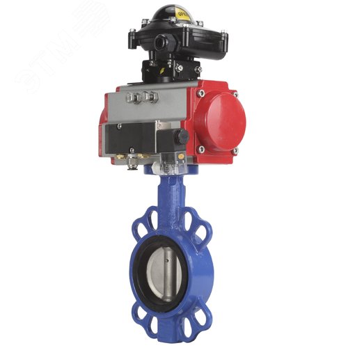 Изображение товара Затвор дисковый поворотный WCB-316L-EPDM Ду150 Ру16, корпус углеродистая сталь WCB, диск нержавеющая сталь 316L, уплотнение EPDM, пневмопривод SA-130, пневмораспределитель PND2-S1EM-52-1NC-J08-220VAC, с БКВ LSB-210-02NM12-220/24 (шт)