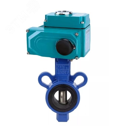 Изображение товара Затвор дисковый поворотный AL-316L-EPDM Ду32 Ру16, корпус -алюминиевый сплав, диск нержавеющая сталь 316L, уплотнение EPDM, с 1/4-оборотным электроприводом Q-003-24VDC 24В (шт)