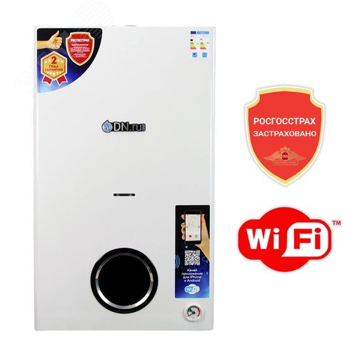 Изображение товара Котел газовый 18кВт с Wi-Fi двухконтурный GB18CD-W настенный, белого цвета (шт)