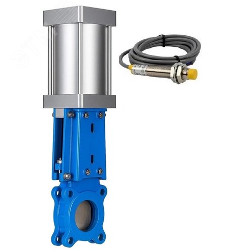 Изображение товара Задвижка шиберная 304-304-M-1W-Fb-2P Ду150 Ру10 односторонняя, межфланцевая, шпиндель выдвижной, корпус нержав.сталь 304, шибер нержав.сталь 304, металл, WENZ, с пневмоприводом и индукционными датчиками LS-12A3-00NI0-24VDC (шт)