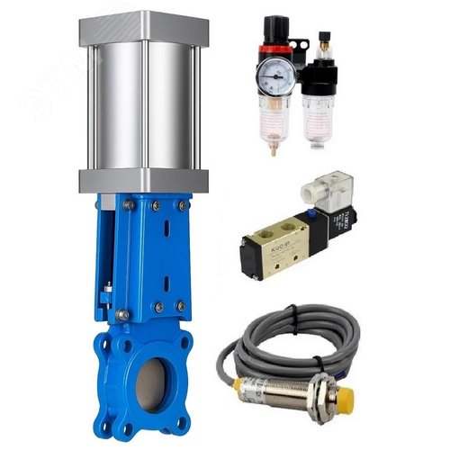 Изображение товара Задвижка шиберная 304-304-M-1W-Fb-2P Ду150 Ру10 односторонняя, межфланц, шпиндель выдвиж, корпус нер.сталь 304, шибер нер.сталь 304, металл, WENZ, привод, распред PND3-S1EM-52-1NC-J08-220VAC KUOIN, LS-12A3-00NI0-220VAC и APU1-10-40-V08 (шт)