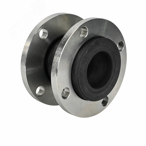 Изображение товара Компенсатор резиновый DN.ru EPDM-316-F Ду50 Ру10/16 KRN, корпус - EPDM, фланцы - нержавеющая сталь AISI 316 (шт)