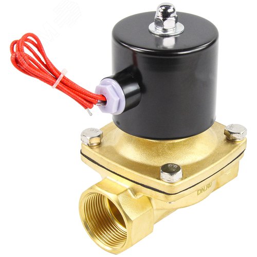 Изображение товара Клапан электромагнитный соленоидный двухходовой VS2W-100N-NC Ду32 Ру10 проходное сечение 32, корпус латунь, прямого действия, присоединение внутренняя резьба 1-1/4, нормально-закрытый (НЗ), уплотнение NBR, катушка 220В (шт)