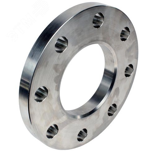 Изображение товара Фланец плоский ФПП Ду100 Ру16 корпус нержавеющая сталь 12Х18Н10Т, тип 01, ряд 1, исполнение B, гр. IV, ГОСТ 33259-2015 (шт)