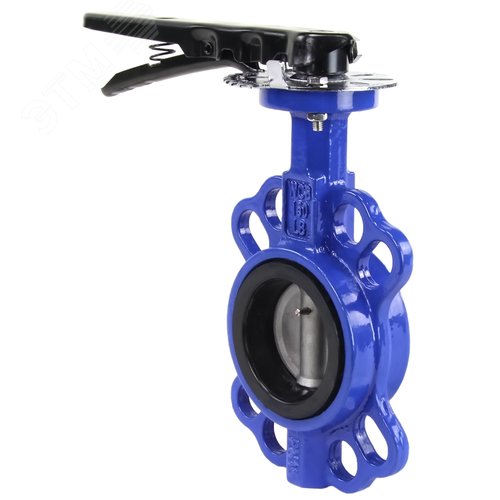 Изображение товара Затвор дисковый поворотный WCB-316L-EPDM Ду80 Ру16 корпус углеродистая сталь WCB, диск нержавеющая сталь 316L, уплотнение EPDM, с рукояткой, квадрат 9х9, F05 (шт)