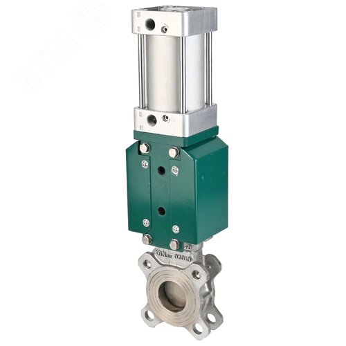 Изображение товара Задвижка шиберная 304-304-EPDM-2W-Fb-2P Ду200 Ру16 WENZ межфланцевая, с выдвижным шпинделем, корпус нержавеющая сталь SS304, шибер нержавеющая сталь SS304, уплотнение EPDM, управление пневмопривод (шт)