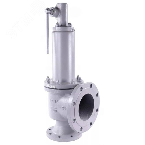 Изображение товара Клапан предохранительный пружинный 17с6нж 25Л-20Х13-M-F Ду65/100 Ру16 полноподъемный, фланцевый, корпус сталь 25Л, диск сталь 20Х13, уплотнение металл, с настройкой 2.4 бар (шт)