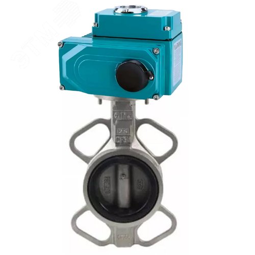 Изображение товара Затвор дисковый поворотный 316-316-VITON-2W-Fb Ду50 Ру16, корпус -нержавеющая сталь 316L, диск нержавеющая сталь 316L, уплотнение VITON, с 1/4-оборотным электроприводом QT2-020-220VAC 220В (шт)