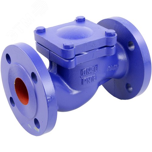 Изображение товара Клапан обратный 287A Ду65 Ру16 фланцевый, подъемный, корпус чугун, диск нержавеющая сталь, уплотнение нержавеющая сталь (шт)