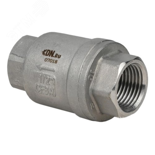 Изображение товара Клапан обратный LSCV 1'' 1/2 Ду40 Ру16 резьбовой, пружинный, корпус нержавеющая сталь, диск нержавеющая сталь, уплотнение PE (шт)