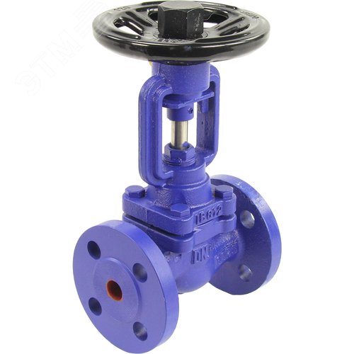 Изображение товара Клапан запорный сильфонный V234A Ду40 Ру16 чугунный, фланцевый (шт)