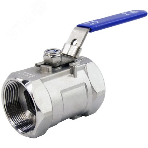 Изображение товара Кран шаровой RP.316.230.MM.050 2'' Ду50 Ру63 стандартнопроходной двухходовой, нержавеющая сталь SS316, внутренняя резьба, уплотнение PTFE, рабочая температура до 230 град (шт)