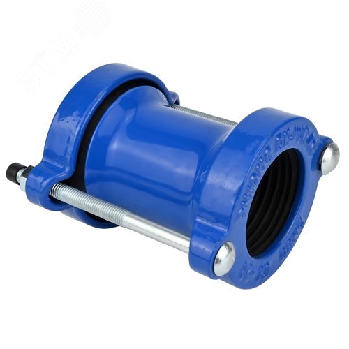 Изображение товара Муфта соединительная ДРК Ду80 Ру10/16, корпус углеродистая сталь, уплотнение EPDM, обжимной диаметр 88-103мм (шт)