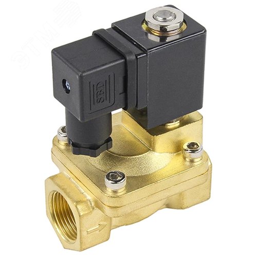 Изображение товара Электромагнитный клапан VS2W-400E-PU-NC 3/8'' Ду10 Ру10 латунный, пилотный, EPDM, катушка 24В (шт)