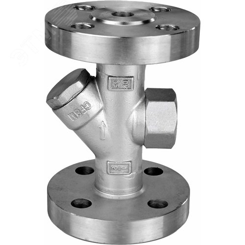 Изображение товара Конденсатоотводчик термодинамический КТДФ Ду25 Ру63 с фильтром, нержавеющая сталь, фланцевый (шт)